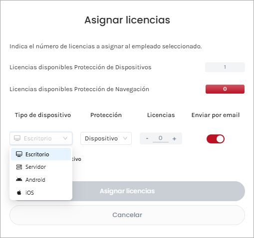 Install 1 device ES 2