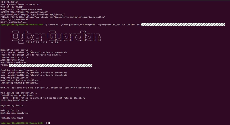 Instalador Linux CAT 1