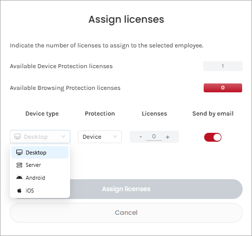 Installation 1 device EN 2