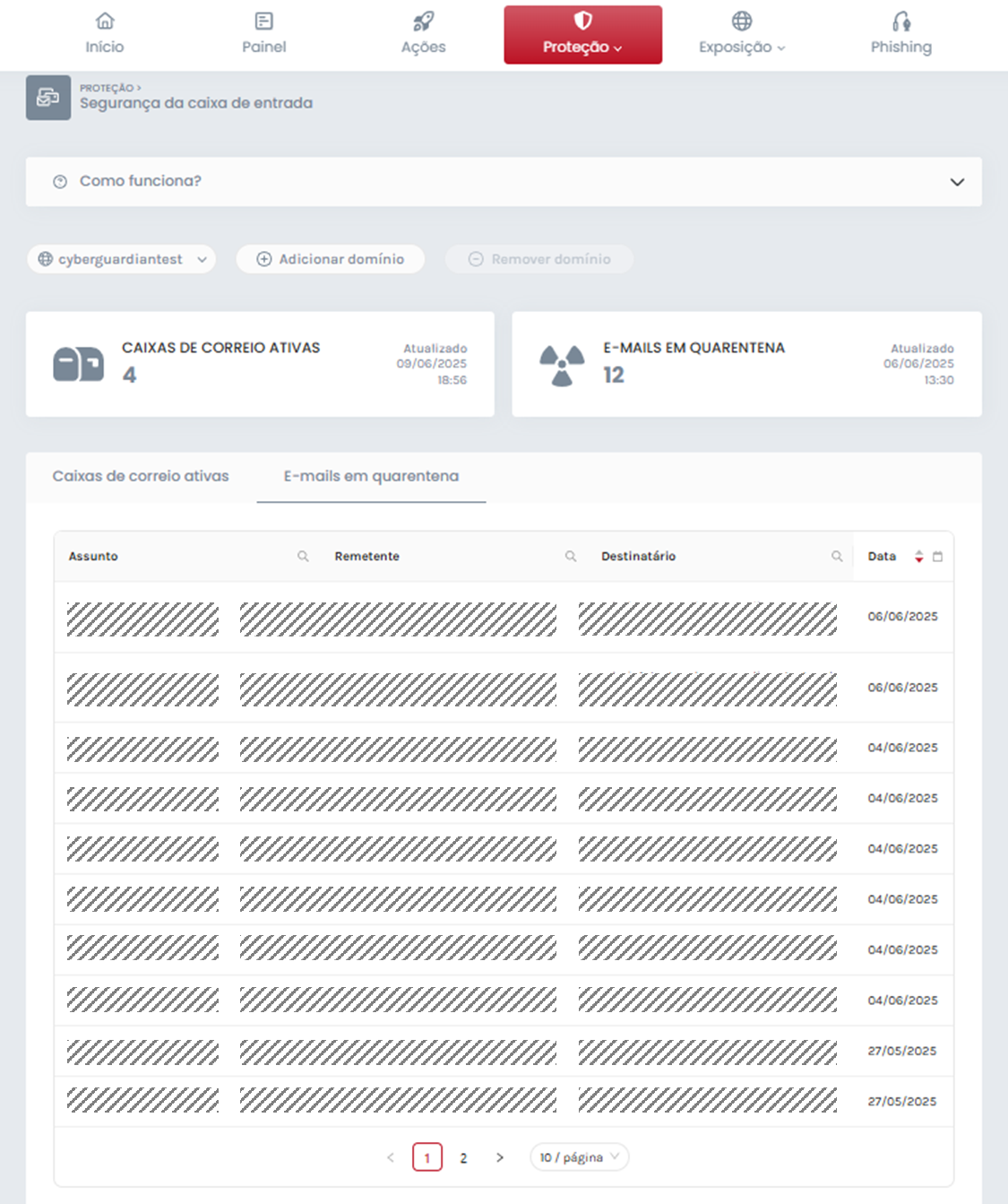 Quarantined emails PTBR 1